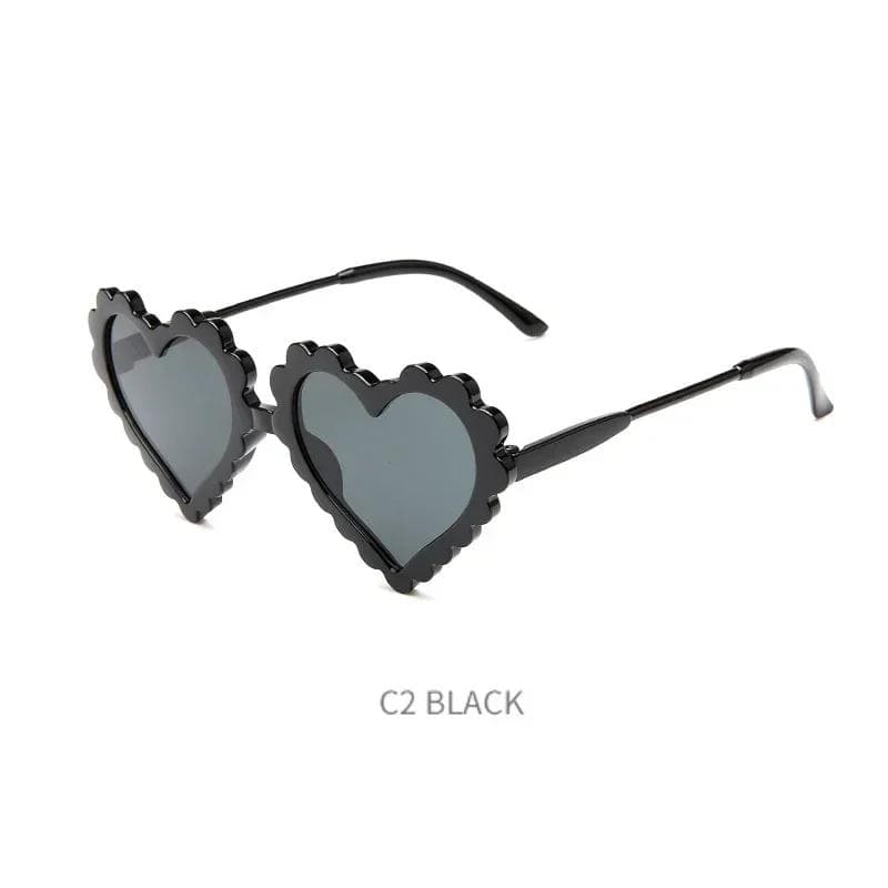 Kids Heart Sunglasses UV400 Protection Cute Cartoon Eyewear for Boys Girls Outdoor Beach Fashion 0-11 Years old