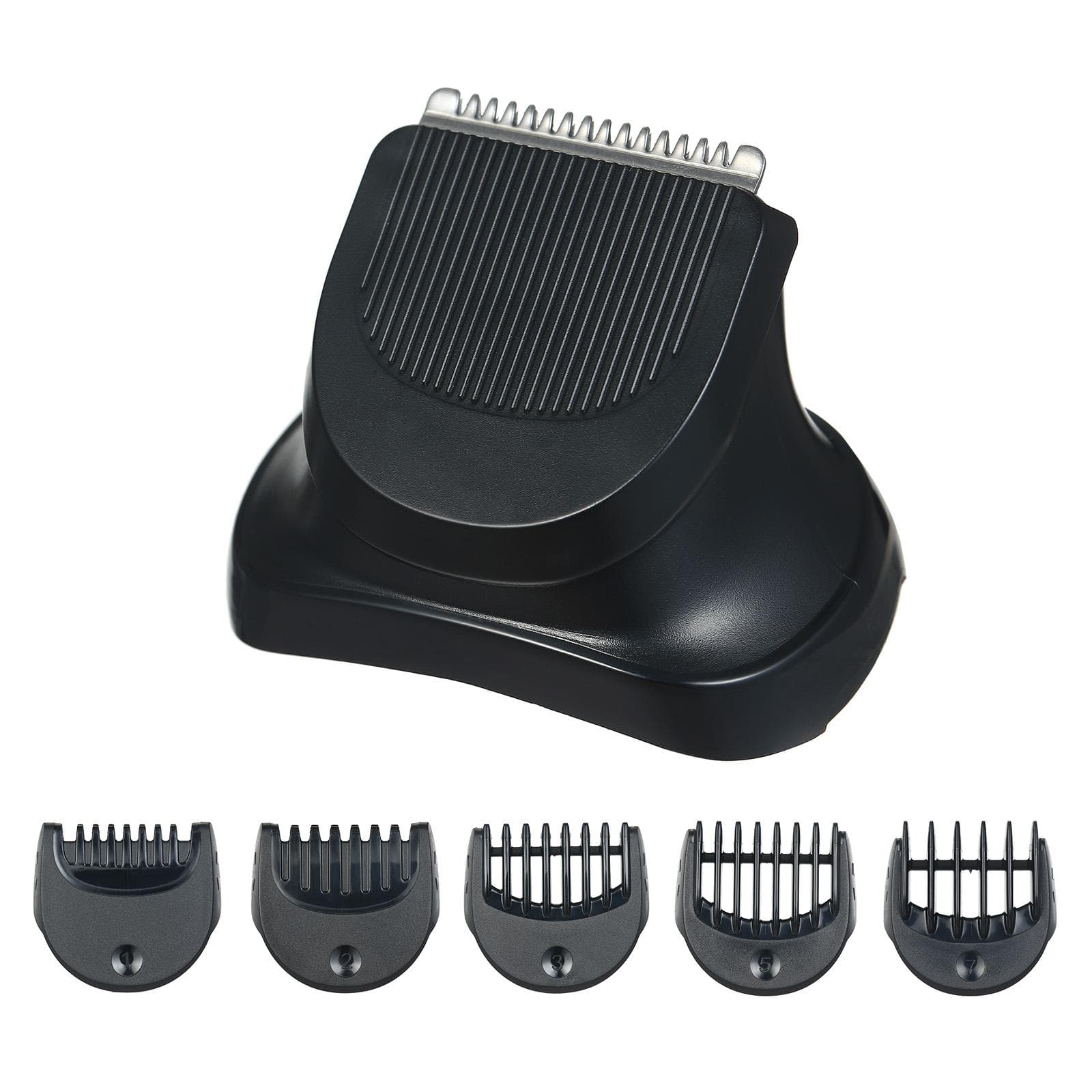 Electric Shaver Head Replacement for Braun Series 3 Beard Trimmer with 5 Limit Combs Shaver black