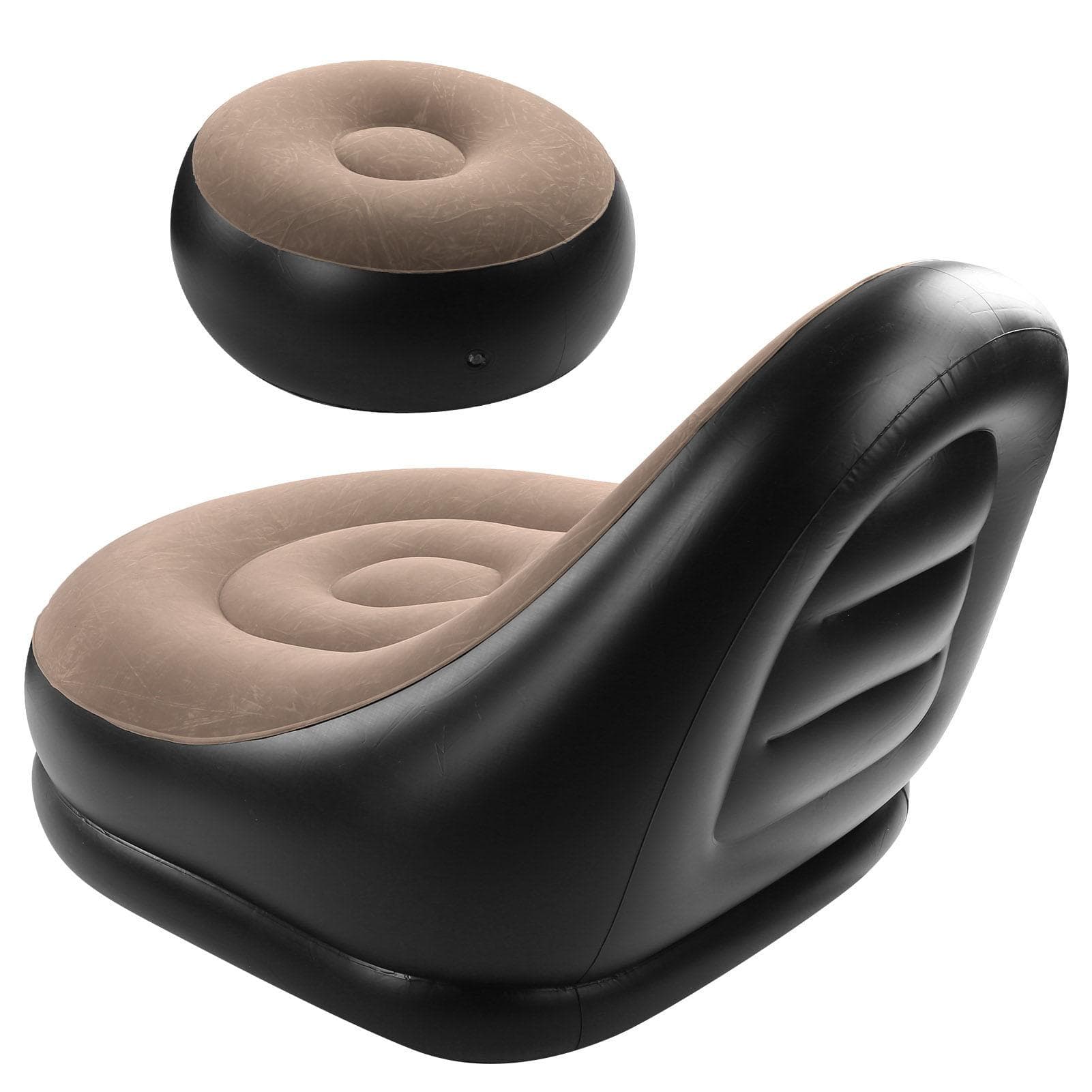 Outdoor Portable Fitness Flocking Inflatable Comfortable Sofa Simple Inflate Deflate