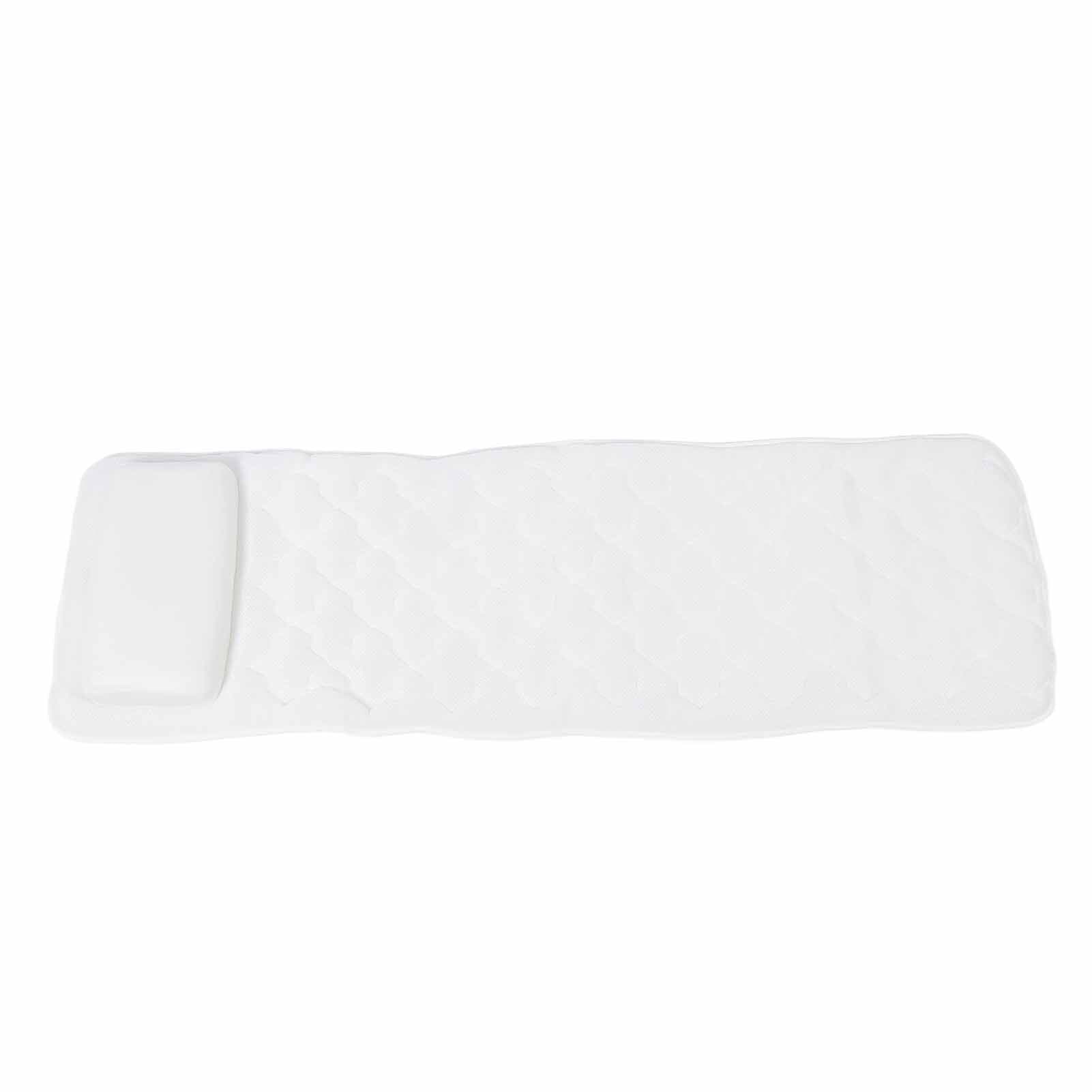 Full Body Bathtub Pillow Soft Comfortable Neck Back Support Slip Resistant Bath Tub Pillow Mat for
