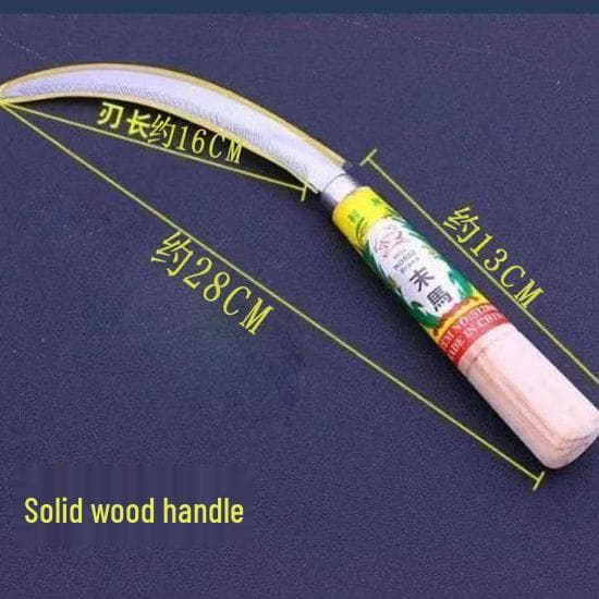 Stainless Steel Serrated Sickle with Fine Teeth for Mowing and Weeding