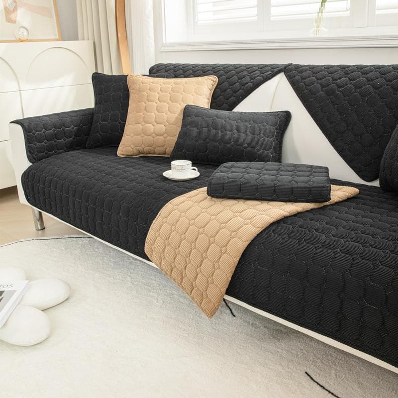 Thicke Sofa Cover Non-slip Couch Cover Cushion Slipcover for Living Room Universal for All Seasons Corduroy Home Protector Cover 70x150cm 1pcs