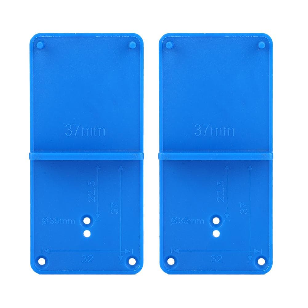 2pcs Hinge Hole Opener Template Drilling Guide Locator for Door Cabinet Assemble
