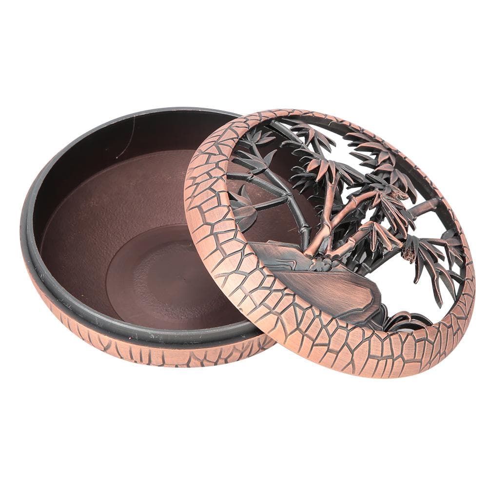 Classical Mosquito Repellent Incense Burner Porcelain Coil Incense Holder Home Decoration (#02)