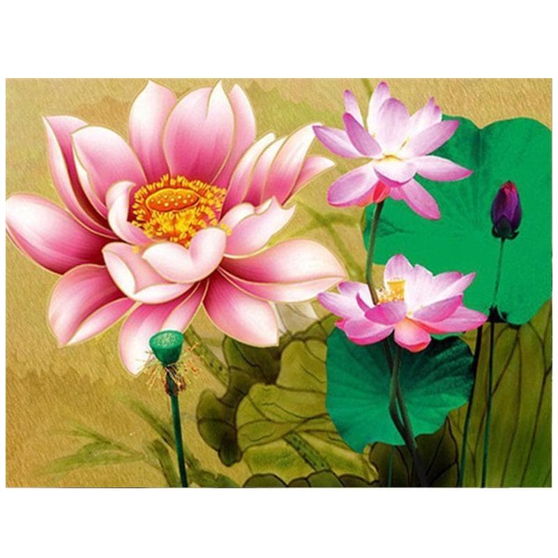 DIY 5D Diamond Painting Flowers Modern Home Decoration Full Round Diamond Embroidery 20X30CM