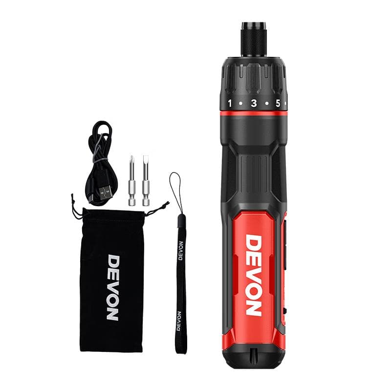 Devon 3rd Gen 4V Cordless Electric Screwdriver Set CN plug (adapter included)