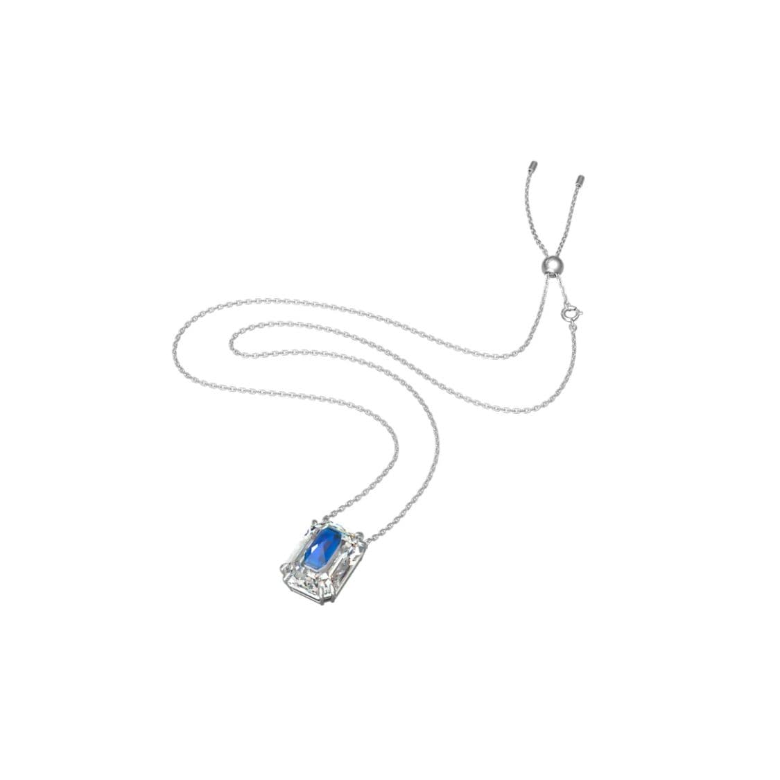 Swarovski Chroma Octagonal Cut Crystal Pendant Women jewelry Blue 5598374 Box (Random Color)