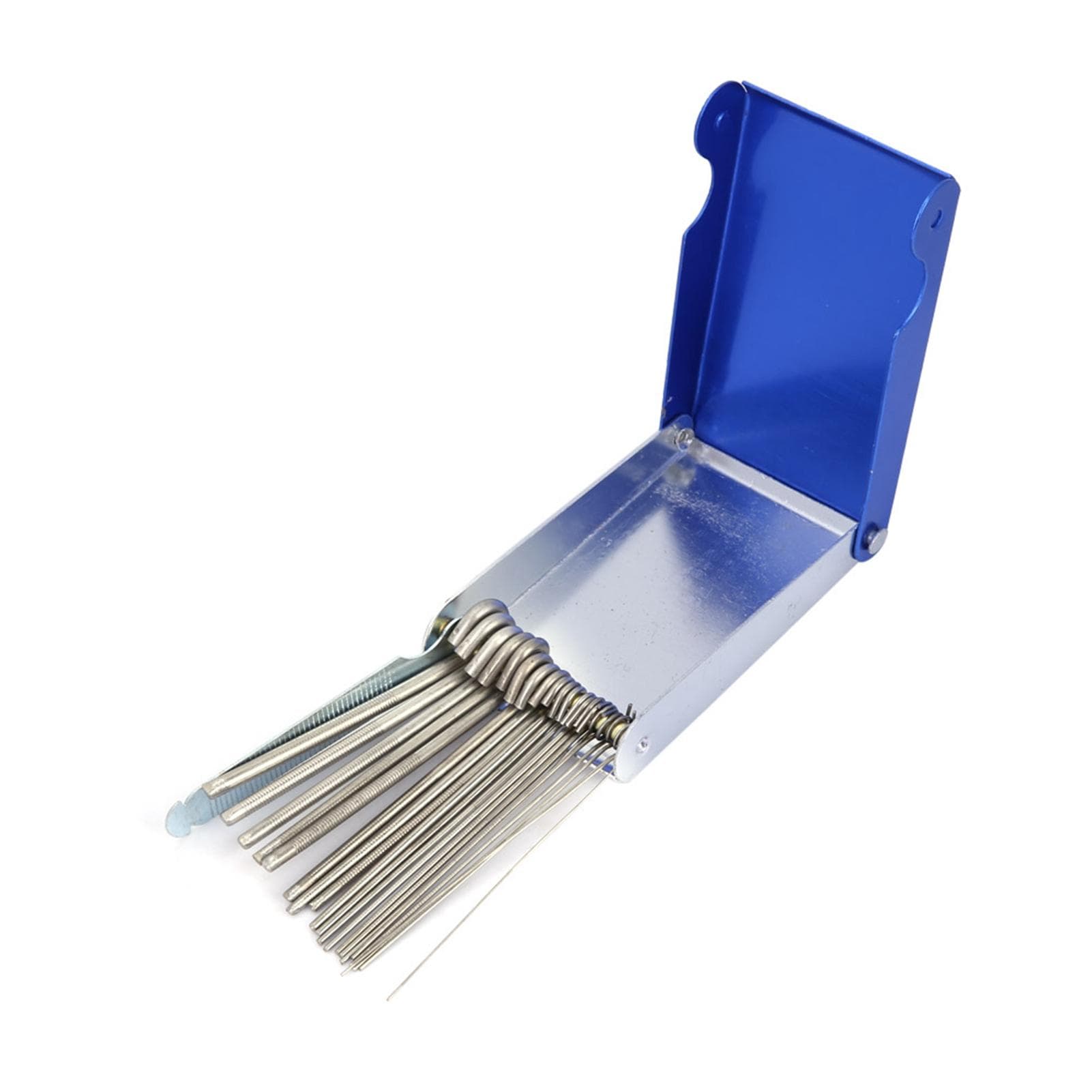 22Pcs Stainless Steel Gas Welding Tip Nozzle Cleaner File Set for Soldering Welding