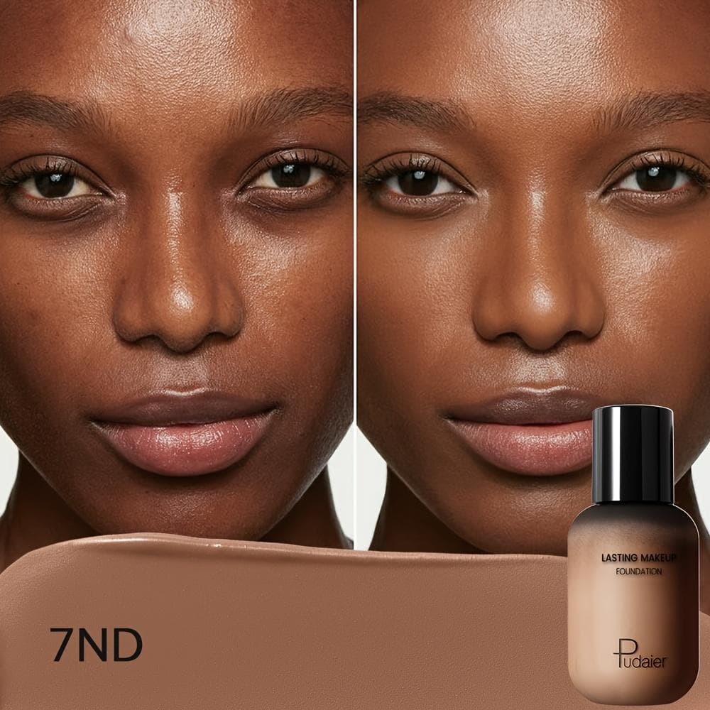 9-in-1 Full Coverage Foundation Waterproof, Long-Lasting, Matte Finish BB Cream, Ideal for Hiding Dark Circles & Acne, Natural Look Liquid Foundation 7ND