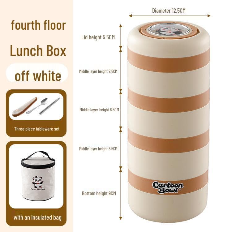 Stainless Steel Leak-Proof Bento Box with Silicone Seal Lid for Office Workers Food Grade 304