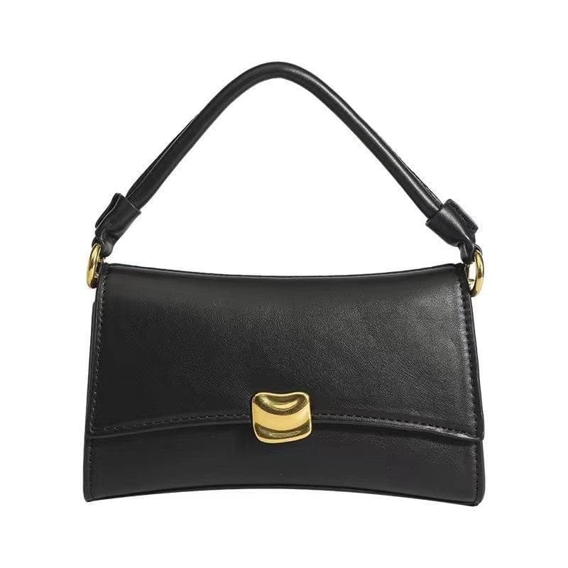 Black Underarm Bag, Baguette Bag, High-end Texture, Niche Handbag for Women. Crossbody Bags Are In Vogue This Year black