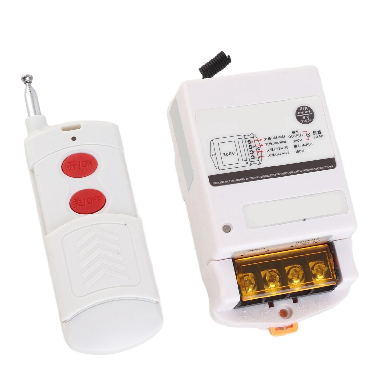 BERM Remote Control Switch Wireless RF Long Range Smart Learning Type for Water Pump AC 380V