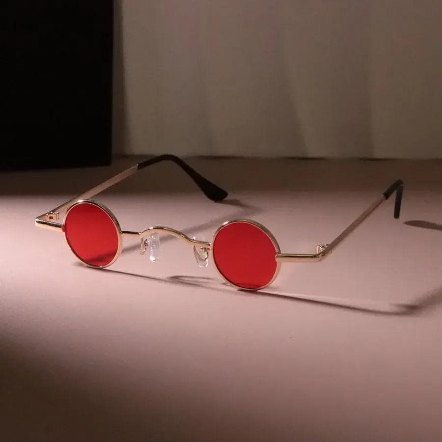 Fashion Metal Frame Sunglasses Women Men Minimalist Round Designer Sun Glasses Colorful Travel Oculos De Sol Other