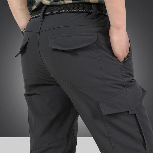Men's Winter Thick Fleece Warm Stretch Cargo Pants Military SoftShell Waterproof Casual Pants Tactical Trousers Plus Size 4XL 4XL gray