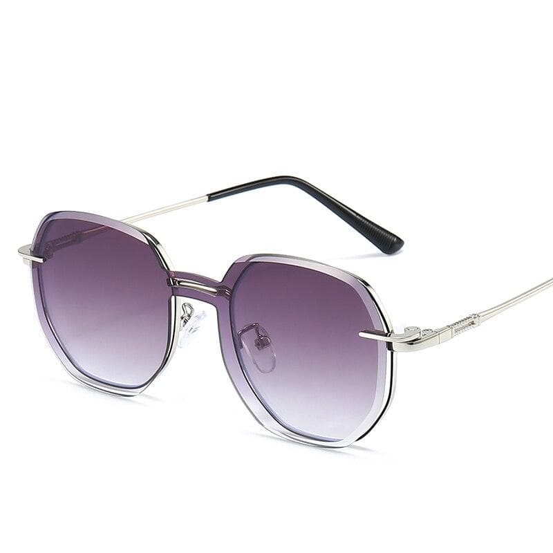Removable Sunglasses Women Men Hexagon Clip On Anti Blue Light Computer Glasses Dames 7000 UV Protection