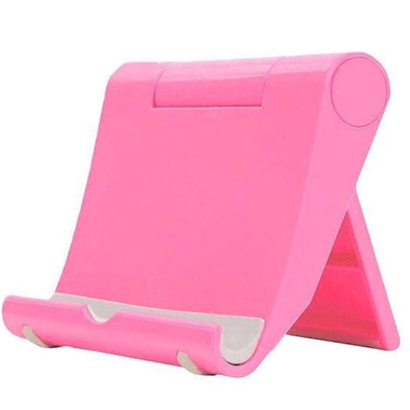 Adjustable Desk Cell Phone and Tablet Stand for iPhone and iPad, Portable Mobile Phone Holder Stand Smartphone Support pink
