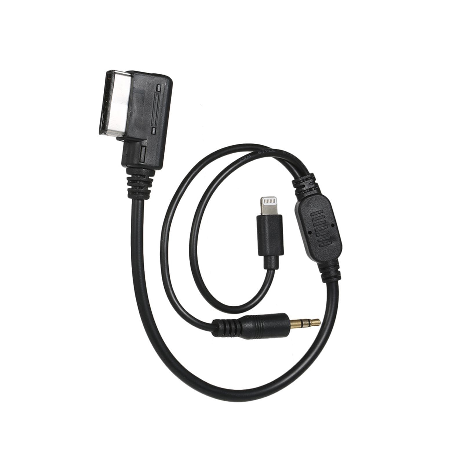3.5mm AUX interface Adapter with line Fit ForVW MDI AMI MMI iPad iPhone 5 6S