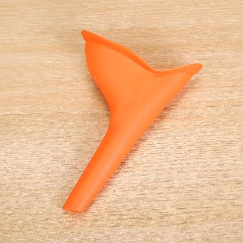 Women's Emergency Portable Urinal Emergency Field Standing Urinal Funnel Urinal Urine Cup A orange
