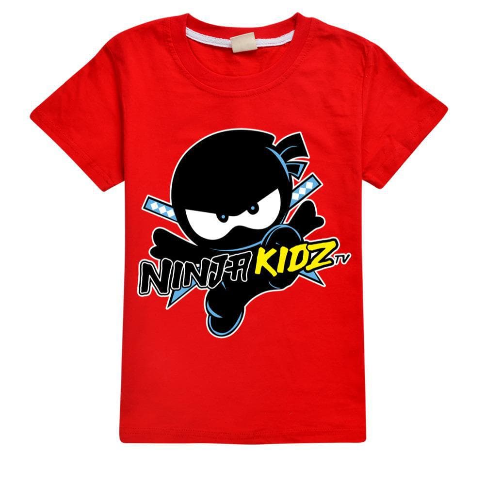2025 MINISO NINJA KIDZ 3D T Shirt Casual Summer Short Tees Kids Cartoon Graphic T Shirts Boys Clothing Harajuku Anime Tshirt 4-16 Years 160