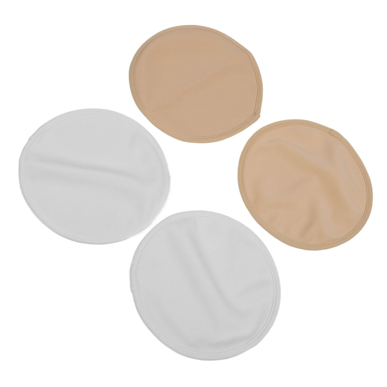 4PCS Castor Oil Breast Pack Wrap Washable Reusable Less Mess Breast Nursing Pads for Fibrocystic