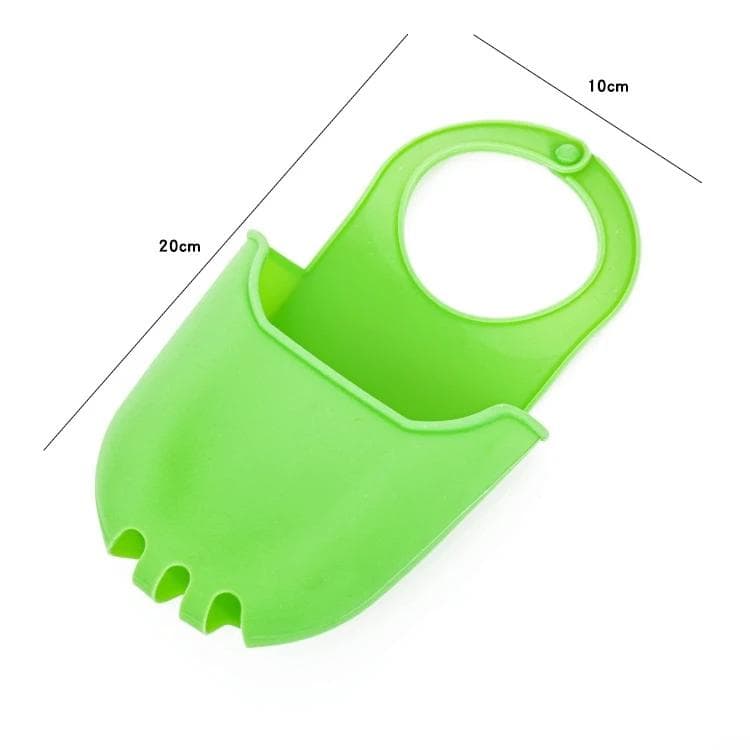 Sink Drain Rack Kitchen Storage Basket Shelf Hang Sink Bag Sponge Holder Soap Dish Drainer Home Organizer Kitchen accessories green
