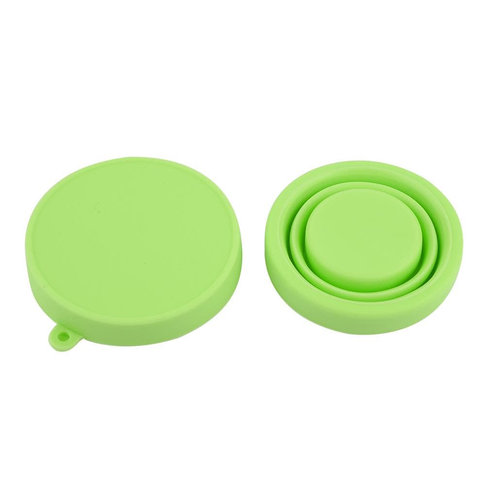 Silicone Telescopic Drinking Collapsible Folding Cup Travel Camping Outdoor Pink Green
