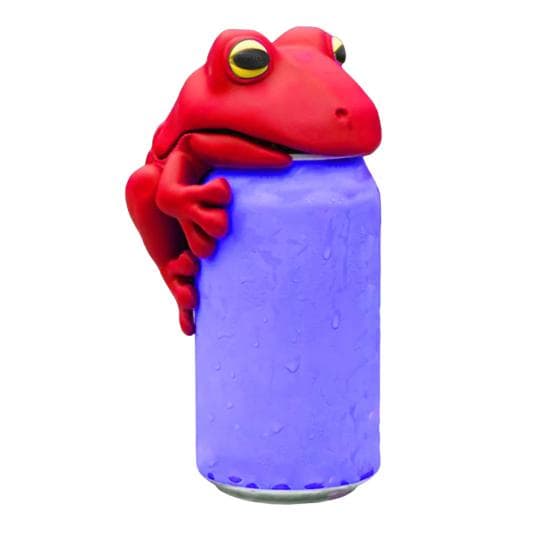 Frog Can Lid Lily Pad Cup Holder Set Reusable Soda Can Cover Secure Can Lids with Cup Holder Whimsical Drink Accessories B