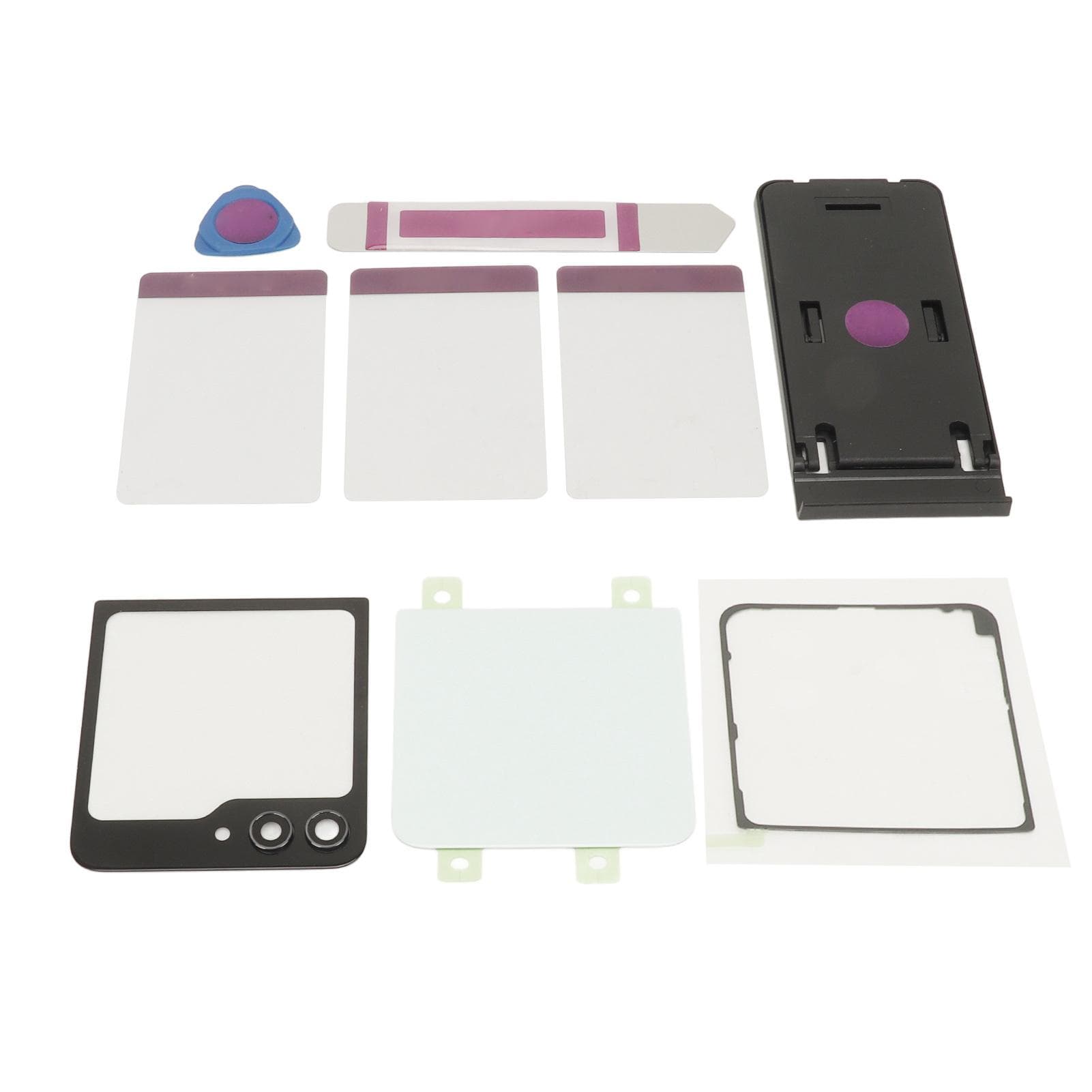 Back Glass Replacement Back Cover Glass Housing Door with Pre Installed Tape Camera Lens Tools for green