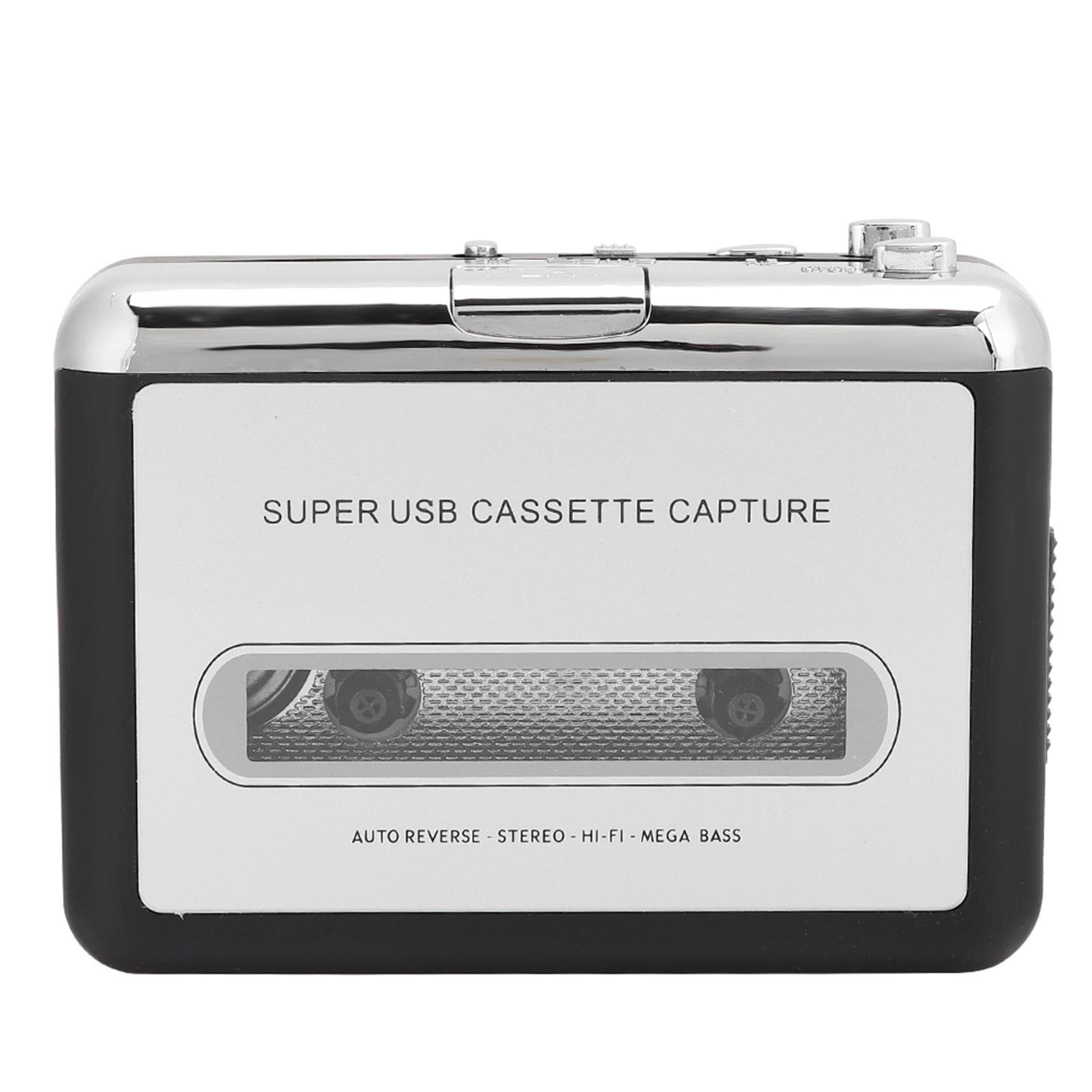 Portable Stereo Cassette Player Tape to MP3 o Converter Adapter with USB Cable