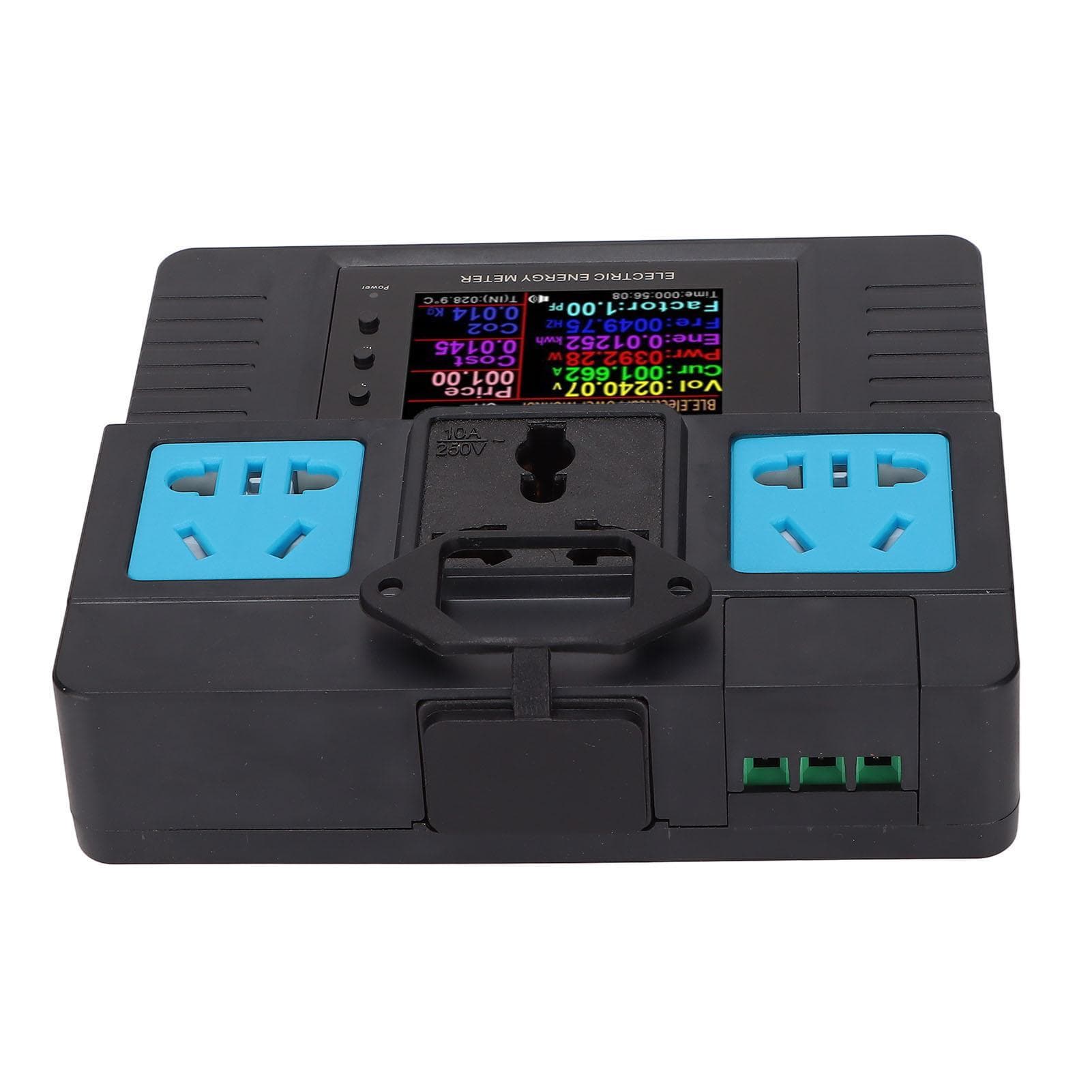 Electricity Usage Monitor Minus10 To +60 celsius Security Protection 2.4in Color Display for Office EU US