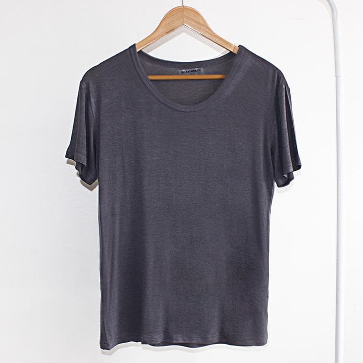 Mens Summer Stretchy T-Shirt Soft Breathable Short Sleeves Sleep T-shirts for Men Round Neck Casual Basic Tee Shirt Athletic Gym Workout Home T-shirts 5XL