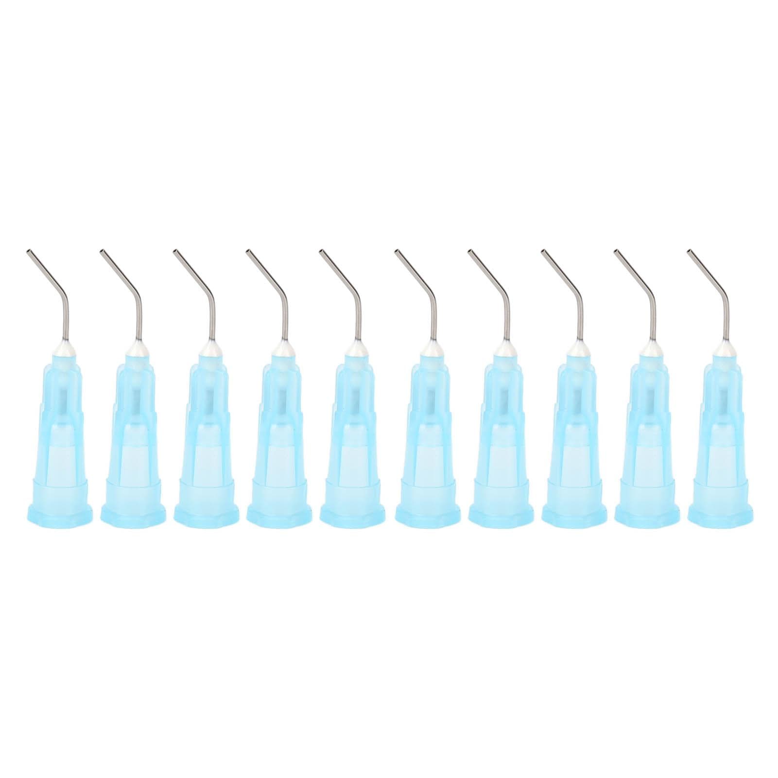 100pcs Disposable Dental Pre Bent Irrigation Needle Tips Dispensing Needle Tip Replacement