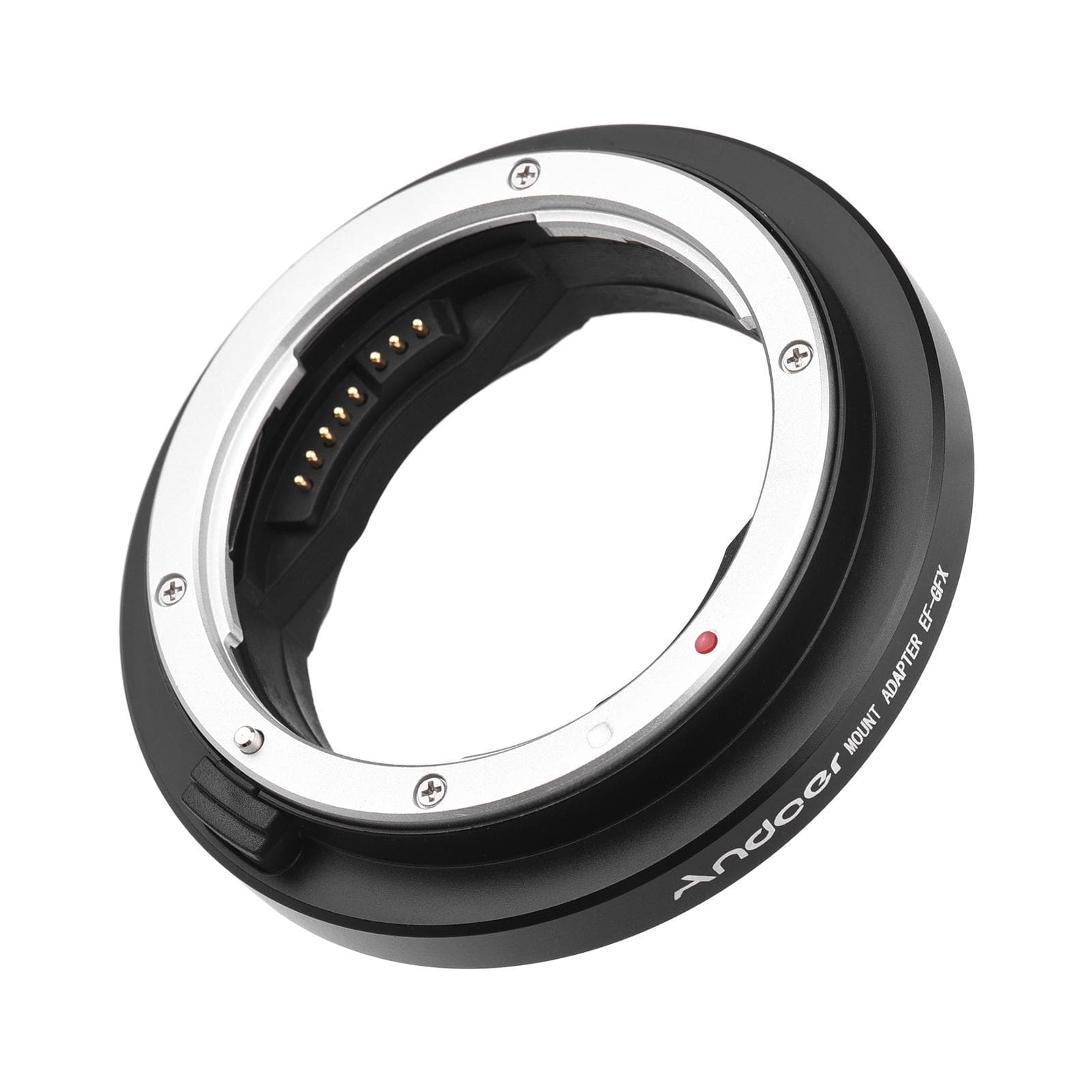 Andoer EF-GFX Camera Lens Adapter Ring Auto Focus Replacement for Canon EF-mount Lens to FujiFilm black
