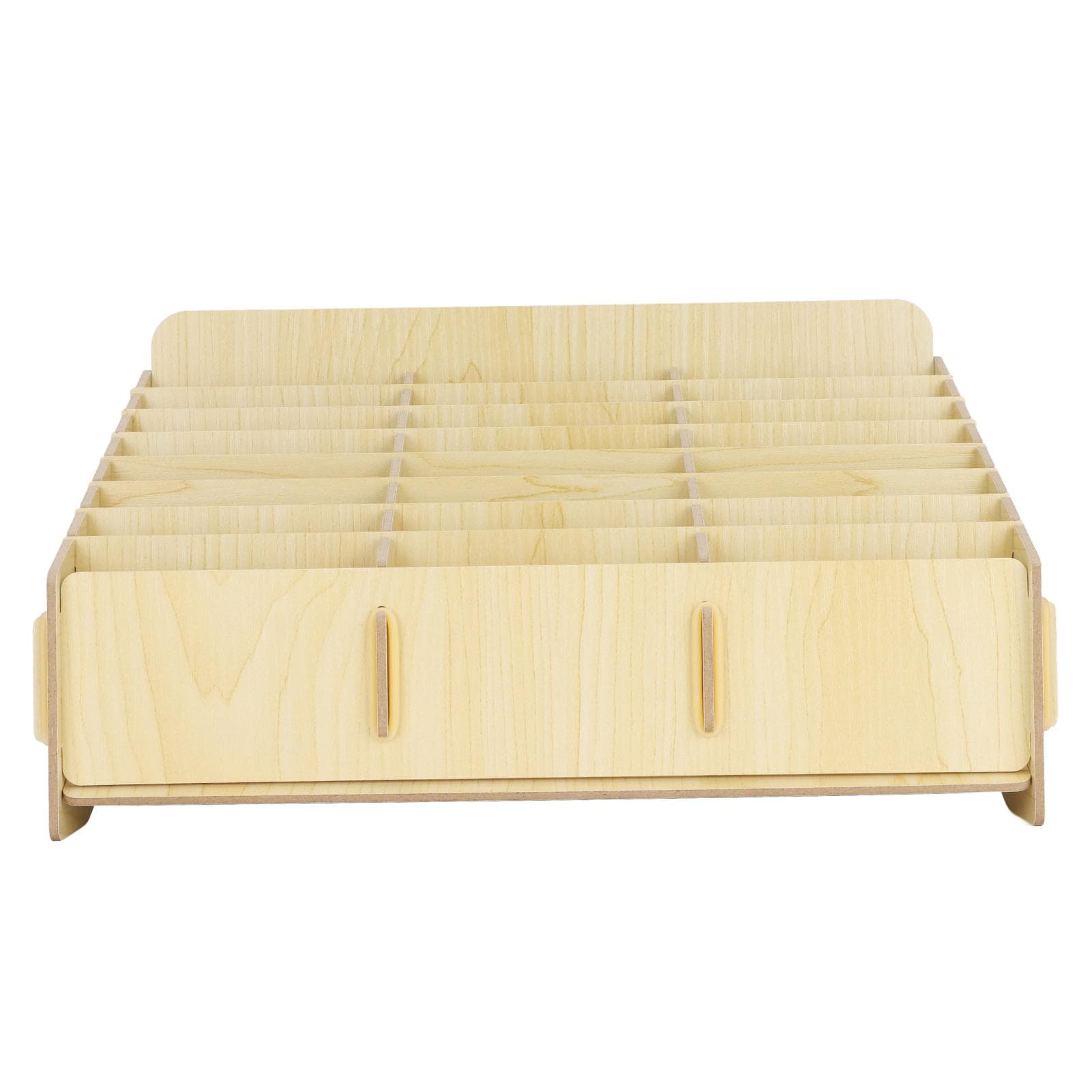 Mobile Phone Storage Box 24 Grid Synthetic Wood Cell Phone Holder Repair Tool Storage Box for