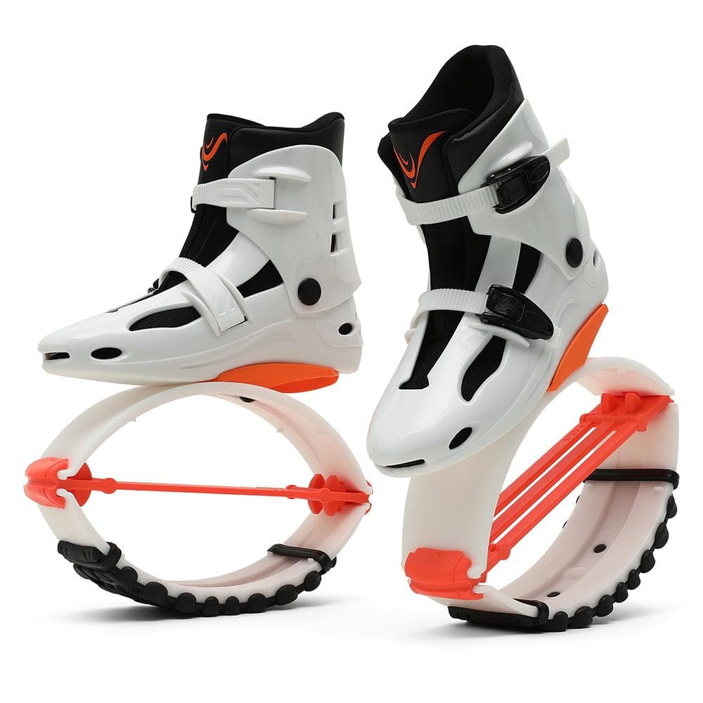 Kangaroo Jumping Shoes Fitness Sports Unisex Bounce Anti Gravity Boots Home Gym Body Building L 36-38 orange/white