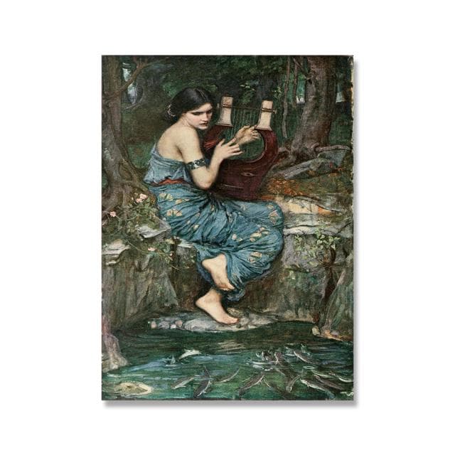 John William Waterhouse Vintage Wall Art Poster Magic Circle Witch Canvas Painting Print Jason and Medea Picture For Home Decor No Frame 60*100cm