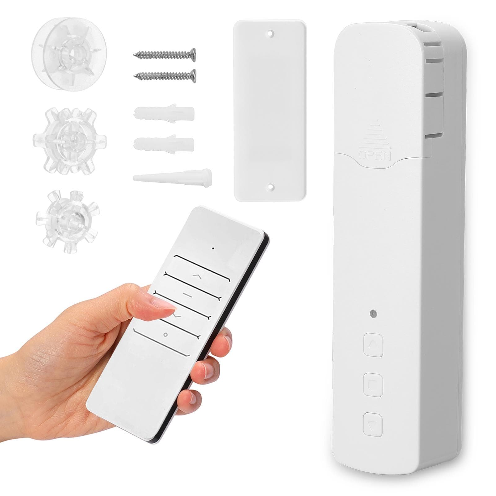 Tuya WIFI M515EGWT Intelligent Pull Bead Curtain Motor Intelligent Home Household Life Hotel EU Plug white