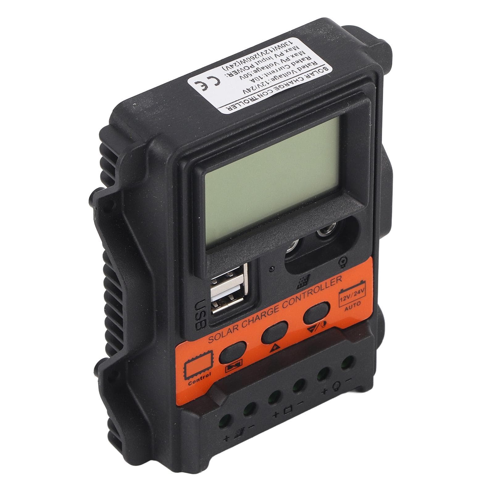 Solar Charge Controller LCD Display 2 USB Output PWM Panel Charging Regulator 12V 24V20A 260W 520W