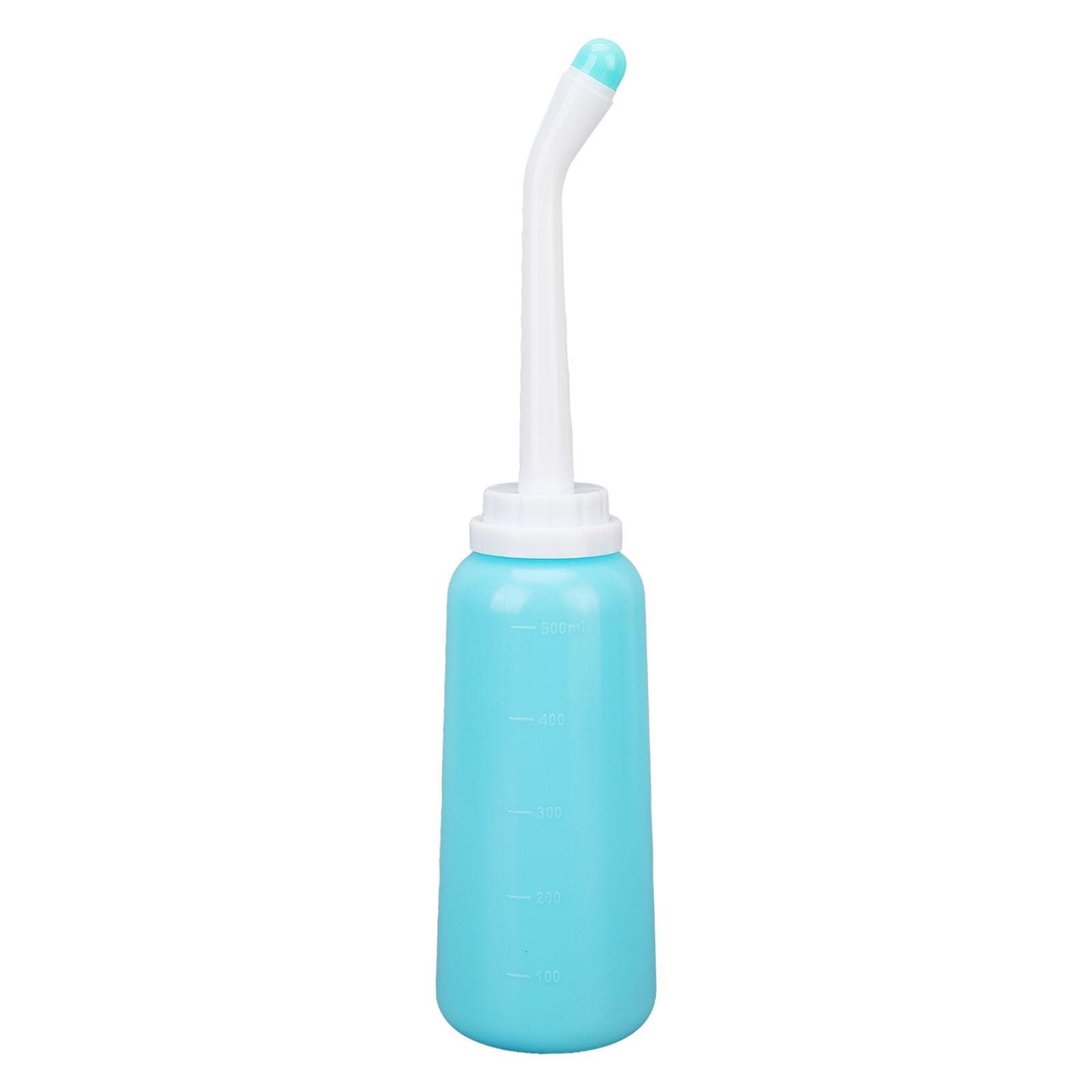 500ml Portable Bidet Safe Ergonomic High Rebound Leak Proof Bidet Bottle Sprayer with Dual Nozzles