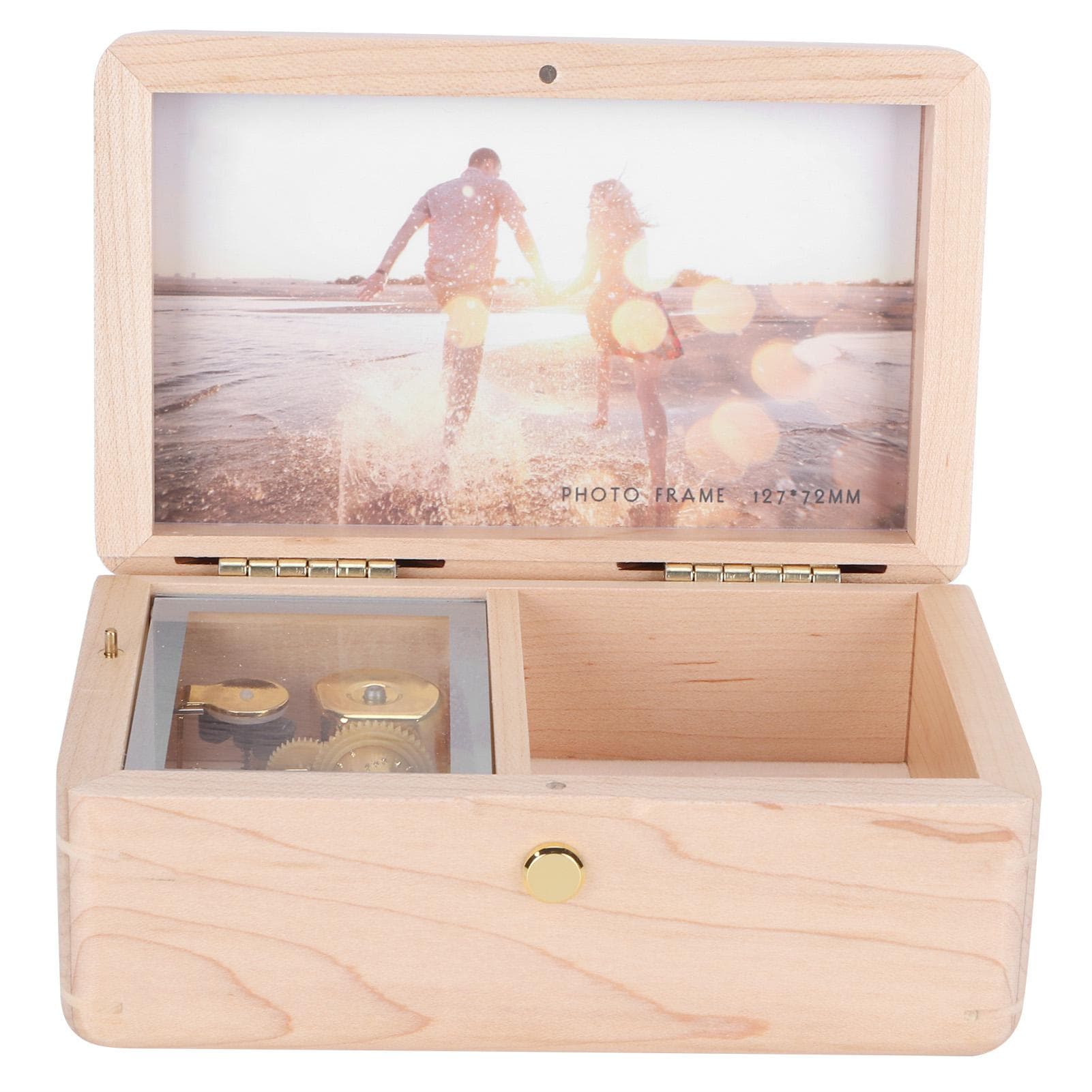 Wooden Music Box Photo Frame Innovative Musical Box Christmas Valentine s Day Gift