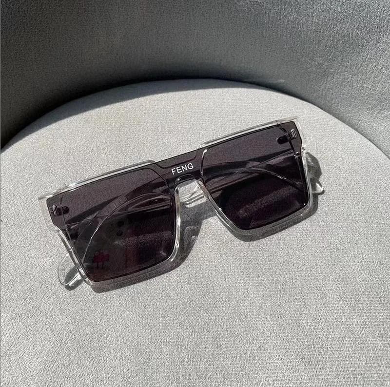 New Fashion Oversized Square Sunglasses Women Retro Mirror Lens UV400 Punk Sun Glasses Unisex Shades