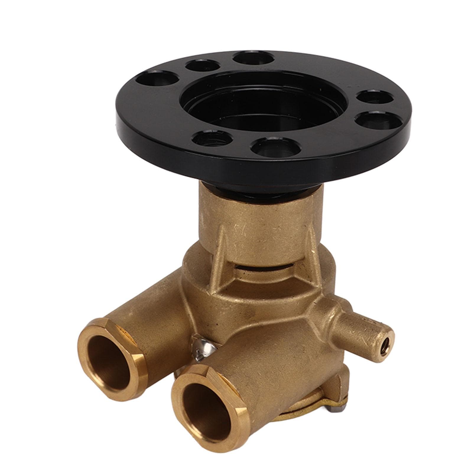 Crank Mounted Sea Raw Water Pump F 6B 9 1?14in Inlet Outlet 1?1516in Depth for V6 V8 AQ 1979?1993
