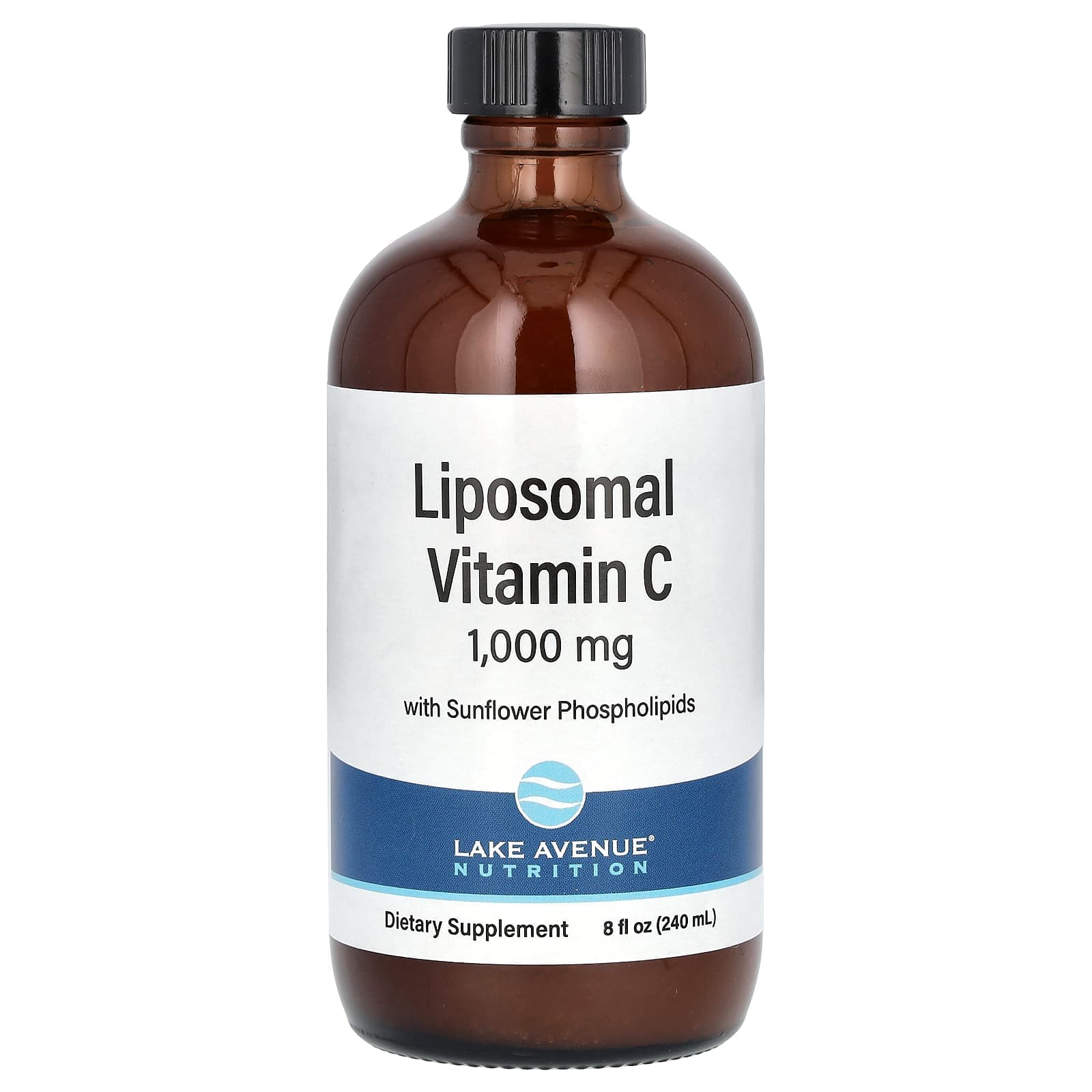 Lake Avenue Nutrition, Liposomal Vitamin C, Unsweetened, 1,000 mg, 8 fl oz (236 ml)