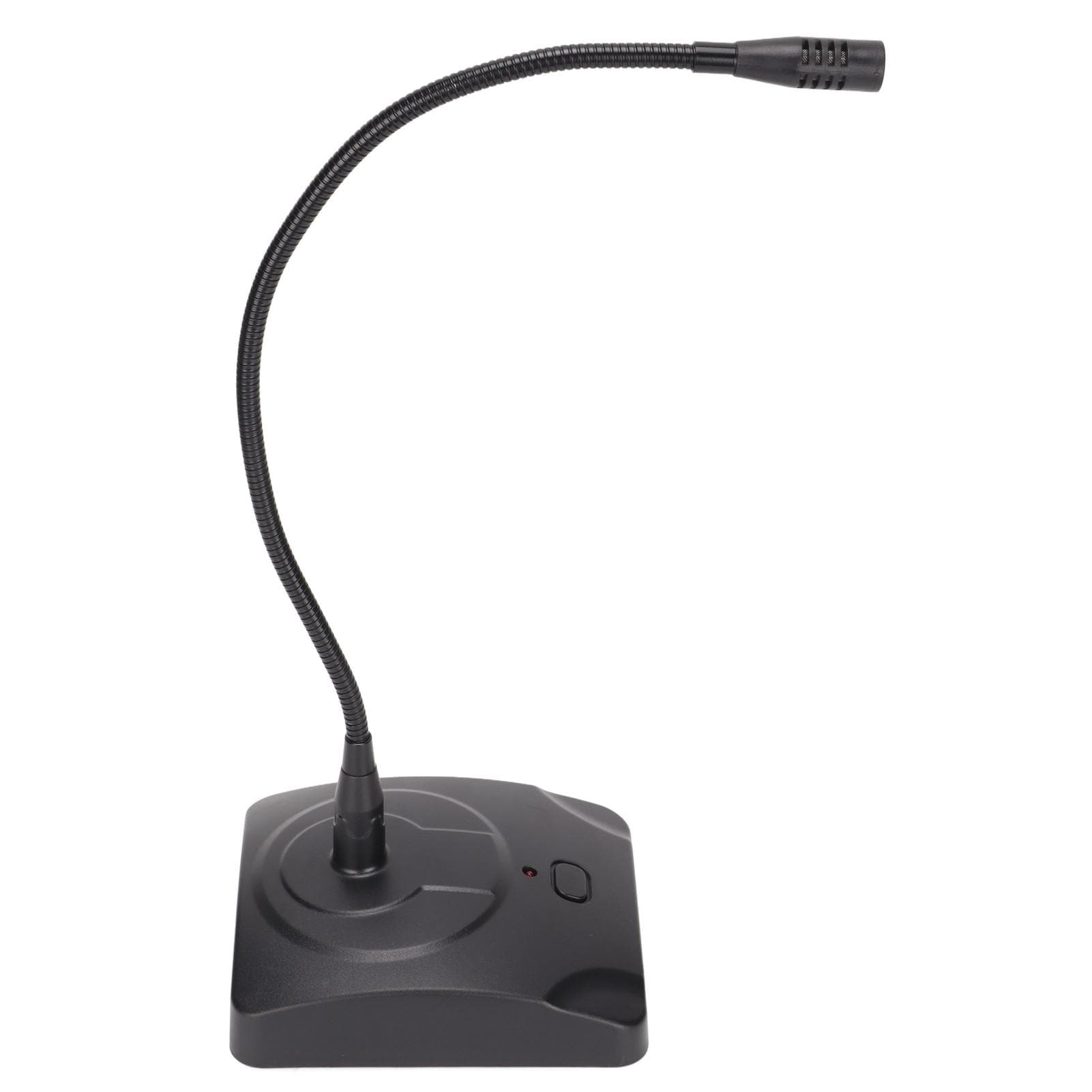 Gooseneck Wired Microphone Adjustable Black Desk Meeting Microphone with XLR to 6.35mm Cable for
