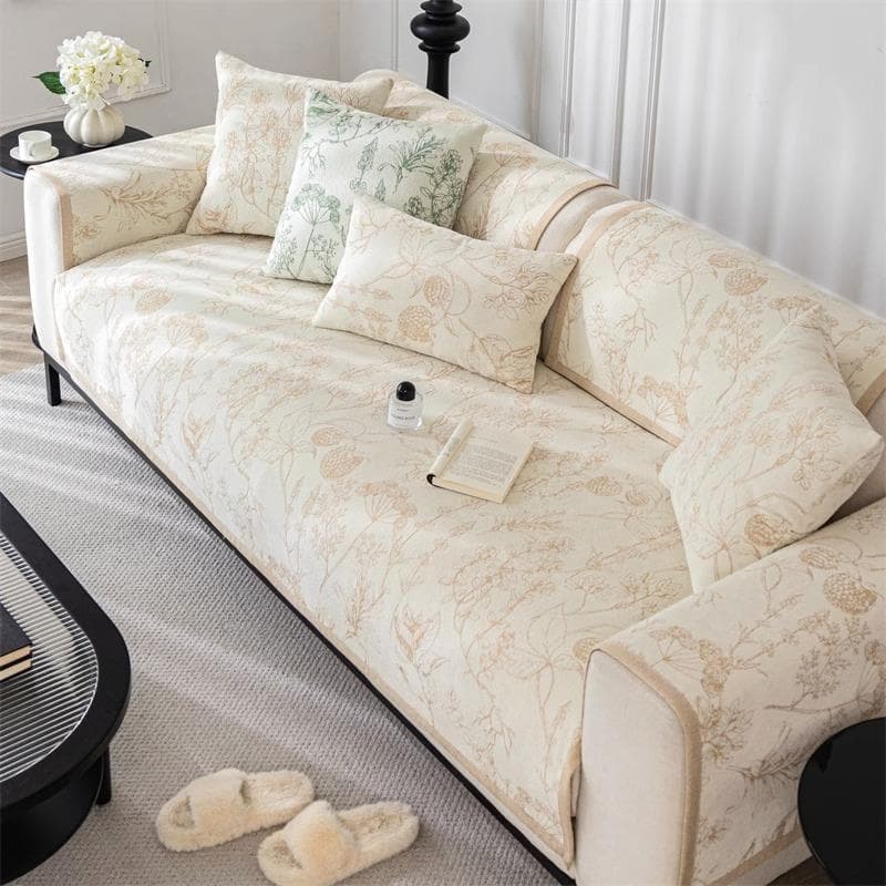 Four Season Universal Sofa Cover Chenille Sofa Cushion Fuliu Jacquard Couch Towel Carpet For Living Room Home Decorative Blanket 70x70cm 1pcs