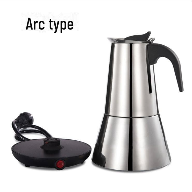 Stainless Steel Electric Moka Pot Espresso Maker