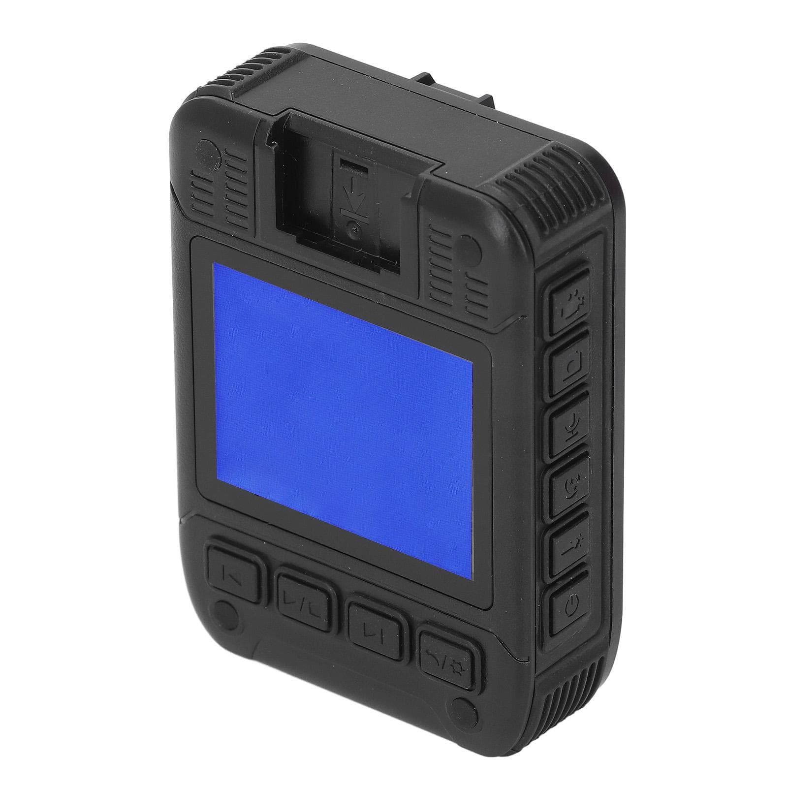 Wearable Video Recorder with Back Clip 2 Inch Color Screen Motion Detection Voice Announcement EU Plug