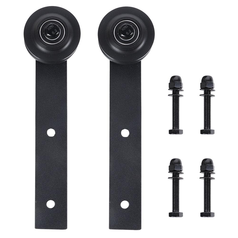 2Pcs Sliding Door Track Rail Pulley Wheel Roller for Barn Door US Farm Hardware Accessories