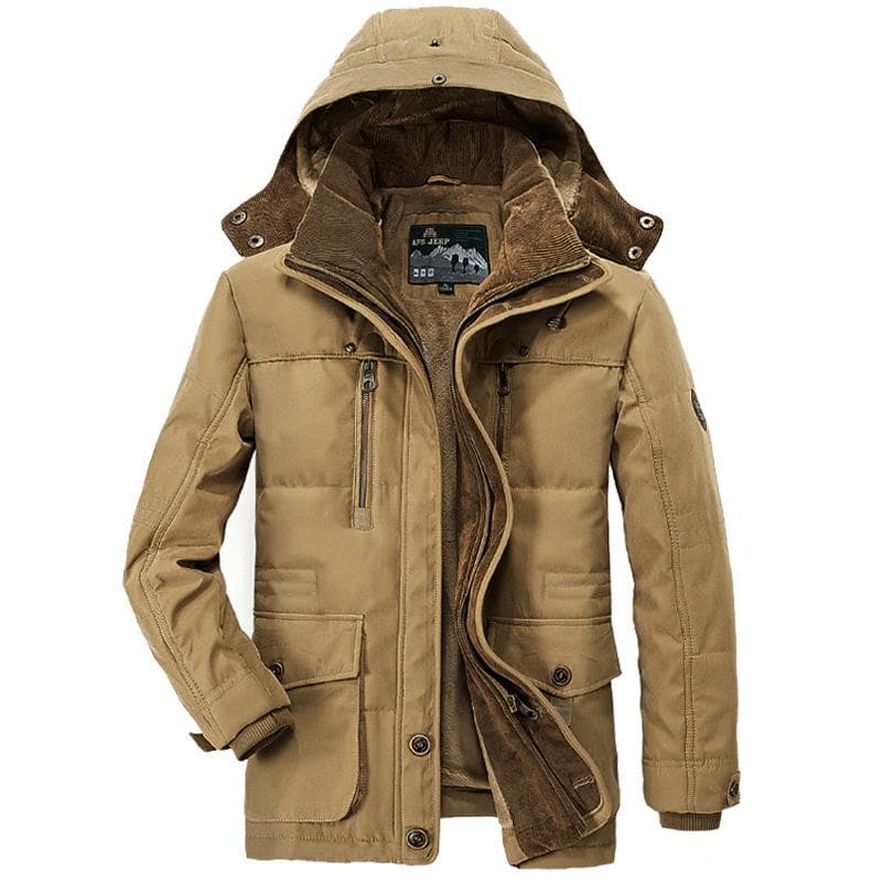 Thick Winter Parkas Men Cotton Warm Jacket Men Plus Size 5xl 6xl 7xl Casual Multi -Pocket Parkas M