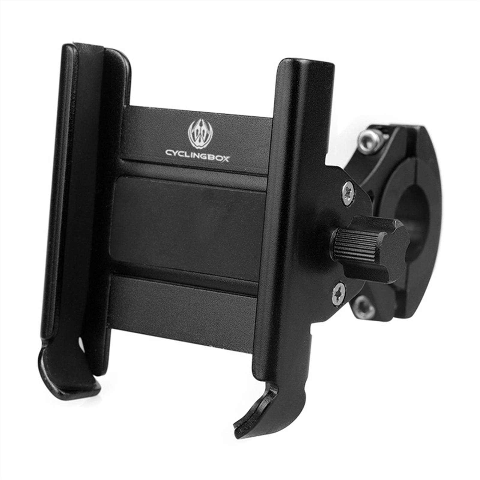 Heightened Aluminium Alloy Bicycle Mobile Phone Holder 360 degrees Rotation Adjustable Type 1 black